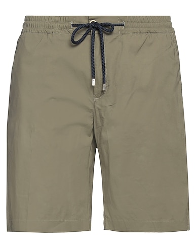 VILEBREQUIN Shorts & Bermuda Military green 95% Cotton, 5% Elastane