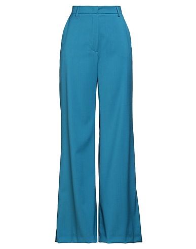 WEEKEND MAX MARA Casual trouser Deep teal 100% Virgin Wool