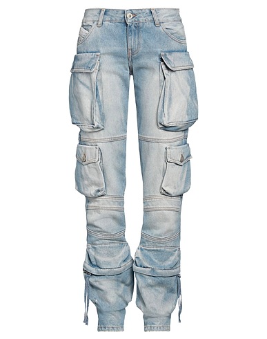 THE ATTICO Denim trousers Blue 100% Cotton