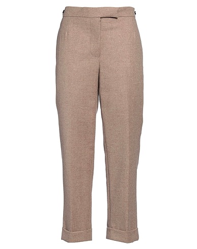 THOM BROWNE Pantalone Nocciola 100% Lana Vergine