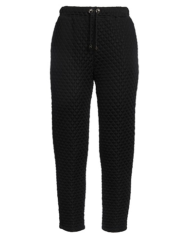 ELISABETTA FRANCHI Casual pants Black 70% Polyamide, 30% Viscose