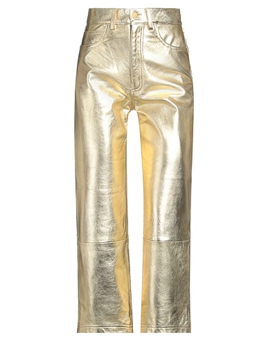 DANCASSAB Casual pants X MODES Gold 100% Lambskin