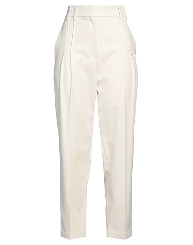 BRUNELLO CUCINELLI Casual pants Ivory 97% Cotton, 3% Elastane, Ecobrass