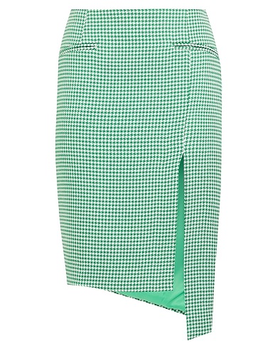 ISABELLE BLANCHE Paris Gonna midi Verde 60% Poliestere, 35% Viscosa, 5% Elastan