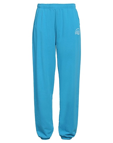 SPORTY & RICH Pantalone Azzurro 100% Cotone