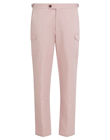 THE CHINO REVIVED Casual trouser Pink 55% Cotton, 45% Linen