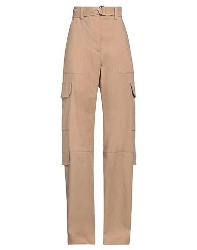 MSGM Casual trouser Beige 92% Viscose, 8% Polyester