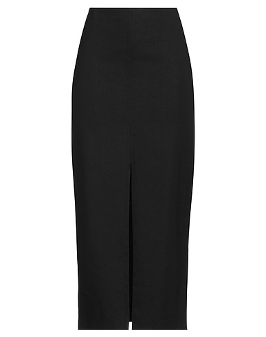 ISABEL MARANT Midi skirt Black 58% Hemp, 39% Viscose, 3% Elastane