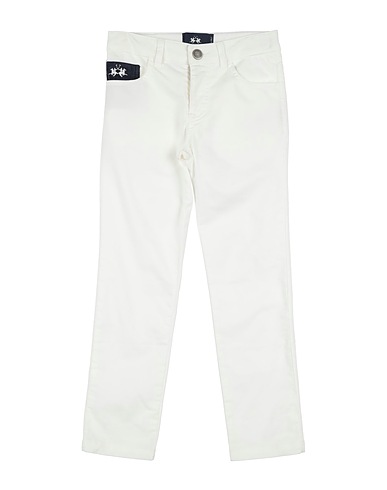 LA MARTINA Casual pants White 97% Cotton, 3% Elastane, Polyester, Polyamide