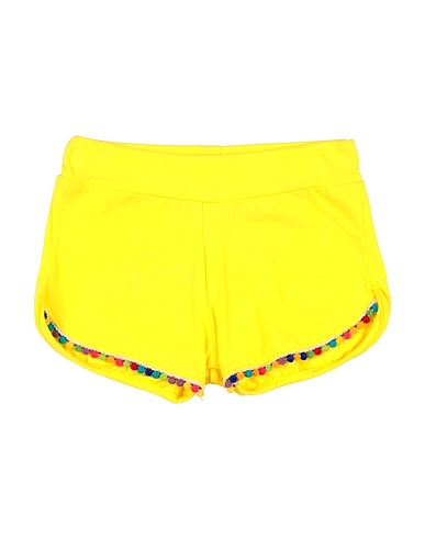 MAËLIE Shorts & Bermuda Yellow 94% Cotton, 6% Elastane