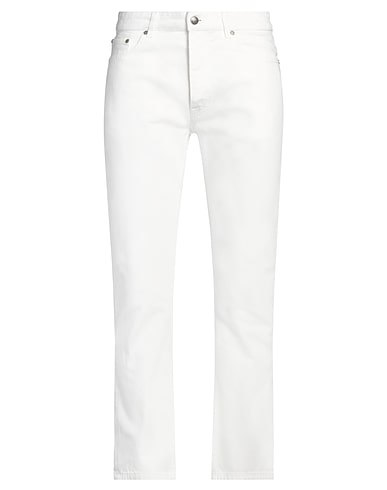 PALM ANGELS Denim trousers White 100% Cotton