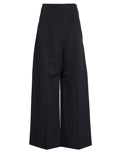 SPORTMAX パンツ ブラック コットン 67% / リネン 33%