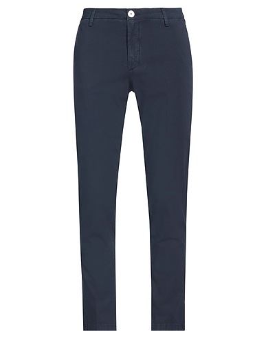 AGLINI Casual trouser Midnight blue 97% Cotton, 3% Elastane