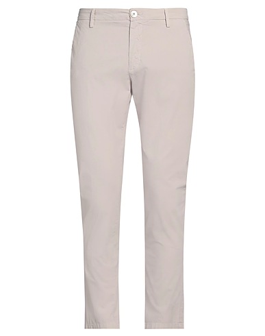 AGLINI Casual pants Light grey 97% Cotton, 3% Elastane