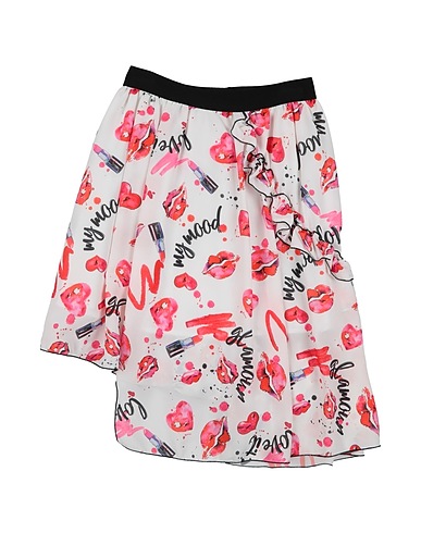 MAËLIE Skirt White 100% Polyester, Cotton