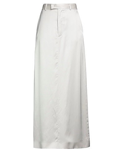 MM6 MAISON MARGIELA Langer Rock Hellgrau 100% Viskose