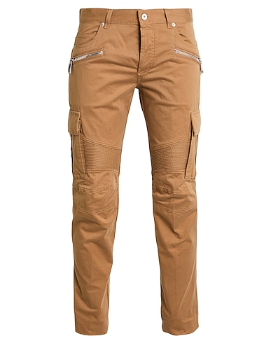 BALMAIN Pantalon cargo CAMMELLO 96% Coton, 4% Élasthanne