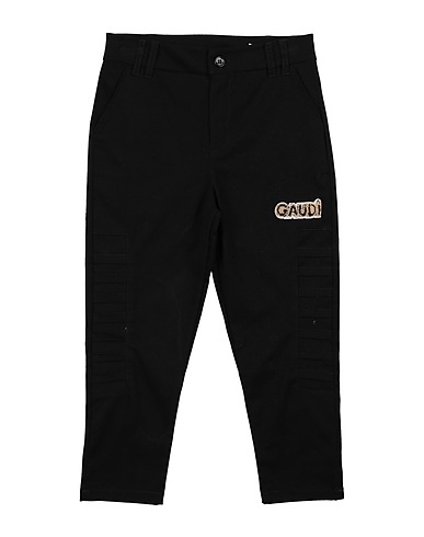 GAUDÌ Casual trouser Black 97% Cotton, 3% Elastane