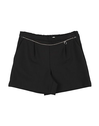 TWINSET Shorts & Bermuda Black 75% Polyester, 22% Viscose, 3% Elastane