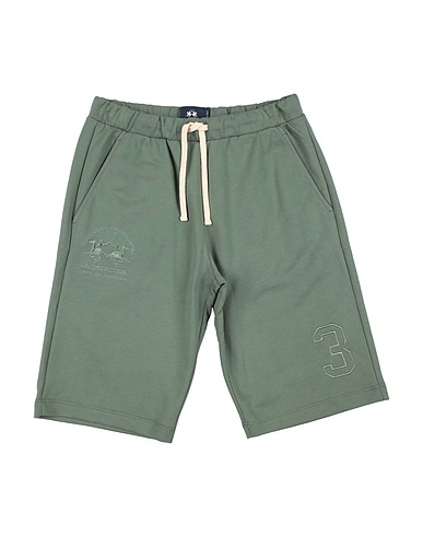 LA MARTINA Shorts & Bermuda Verde militare 100% Cotone