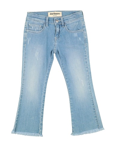 ROŸ ROGER'S Denim pants Blue 98% Cotton, 2% Elastane