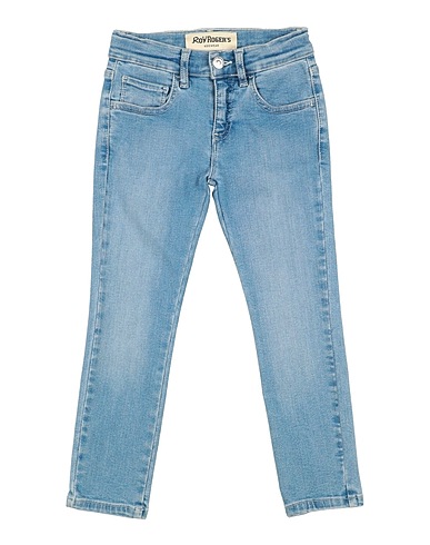 ROŸ ROGER'S Denim trousers Blue 92% Cotton, 6% Elastomultiester, 2% Elastane