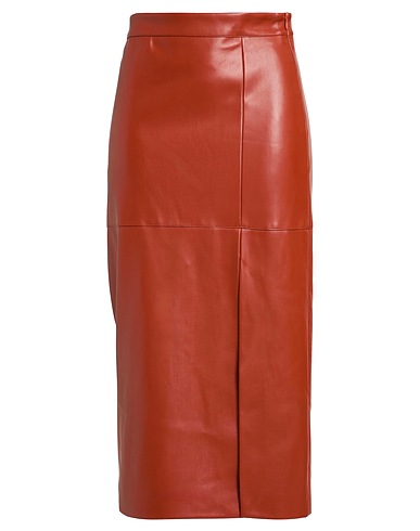 ALPHA STUDIO Midi skirt Tan 50% Polyester, 50% Polyurethane resin