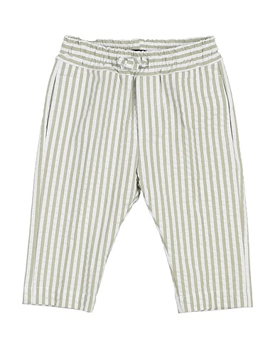 MANUEL RITZ Casual pants Sage green 97% Cotton, 3% Elastane