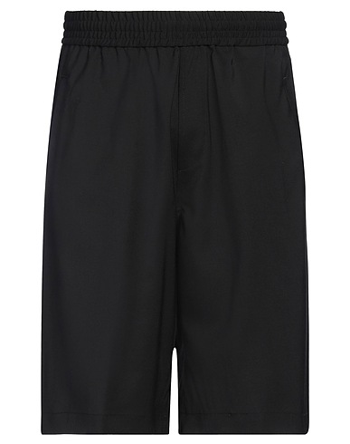 NEIL BARRETT Shorts & Bermuda Black 53% Polyester, 43% Virgin Wool, 4% Elastane