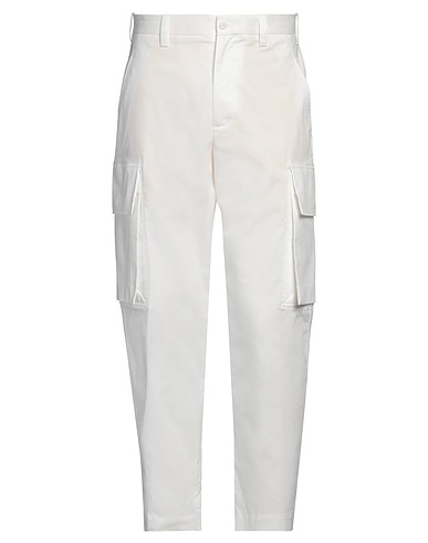 NEIL BARRETT Pantalone Bianco 66% Cotone, 34% Acetato