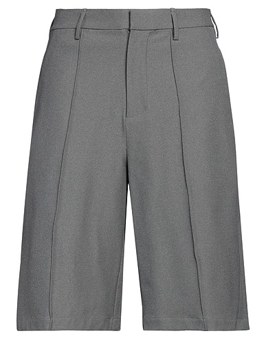 NEIL BARRETT Shorts & Bermuda Grey 65% Polyester, 28% Viscose, 7% Elastane