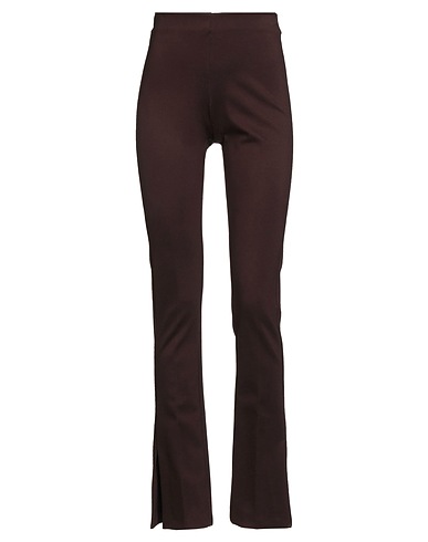 AKEP Casual pants Dark brown 64% Viscose, 31% Polyamide, 5% Elastane