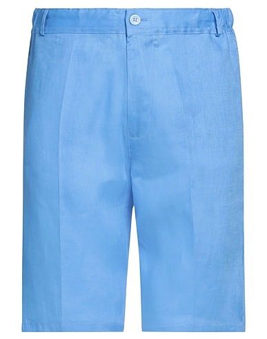 FRANZESE COLLECTION Shorts & Bermuda Azzurro 100% Lino