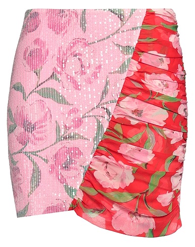 ROTATE BIRGER CHRISTENSEN Mini skirt Pink 95% Recycled polyester, 5% Elastane