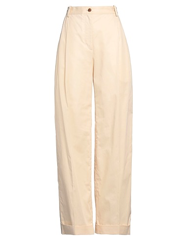 MAISON KITSUNÉ パンツ ベージュ コットン 100%