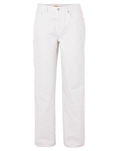 GRLFRND Denim trousers White 100% Cotton