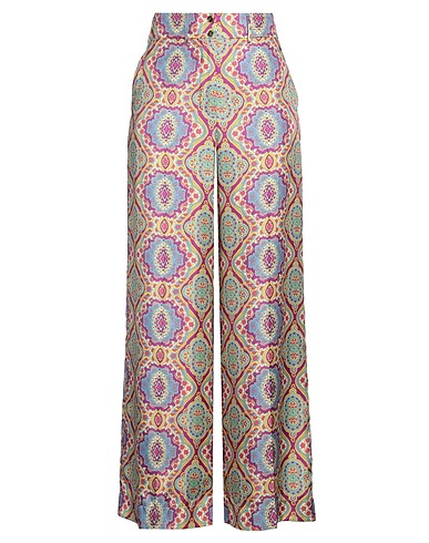 ETRO Casual trouser Purple 100% Silk