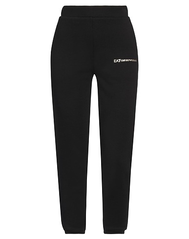 EA7 Pantalone Nero 100% Cotone