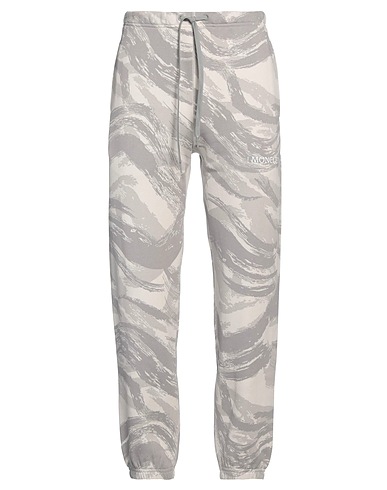 4 MONCLER HYKE Pantalone Grigio 100% Cotone