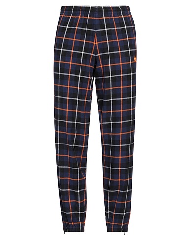 MARCELO BURLON Casual trouser Navy blue 100% Cotton, Polyester