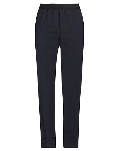 MSGM Casual pants Midnight blue 96% Virgin Wool, 4% Elastane