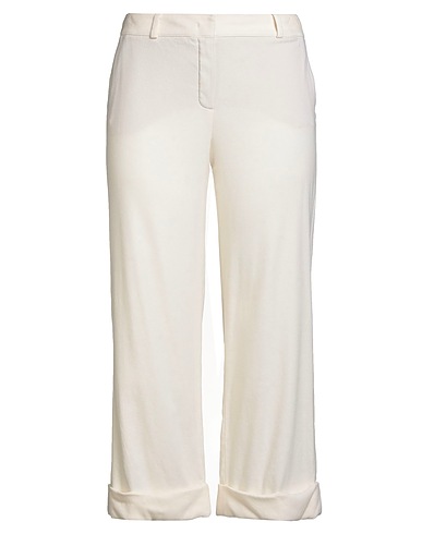 LORO PIANA Casual pants Ivory 93% Cashmere, 5% Silk, 2% Elastane