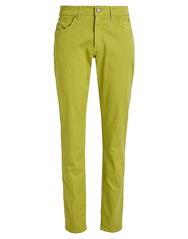 JECKERSON Casual pants VERDE LIME 98% Cotton, 2% Elastane