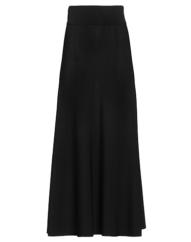 ALPHA STUDIO Midi skirt Black 65% Viscose, 35% Nylon