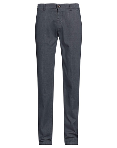BERWICH Casual trouser Navy blue 97% Cotton, 3% Elastane