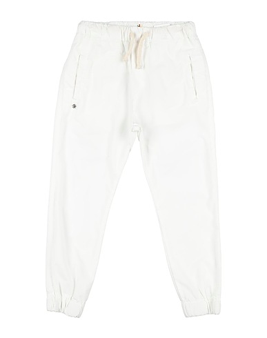 MANUEL RITZ Casual trouser White 97% Cotton, 3% Elastane