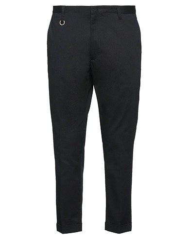 PAOLO PECORA Casual trouser Black 97% Cotton, 3% Elastane