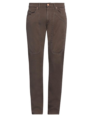 JECKERSON Pantalone Marrone 78% Cotone, 20% Cotone riciclato, 2% Elastan