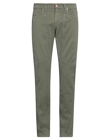 JECKERSON Pantalone Verde militare 78% Cotone, 20% Cotone riciclato, 2% Elastan
