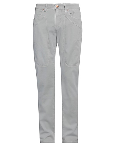 JECKERSON Pantalone Grigio chiaro 78% Cotone, 20% Cotone riciclato, 2% Elastan